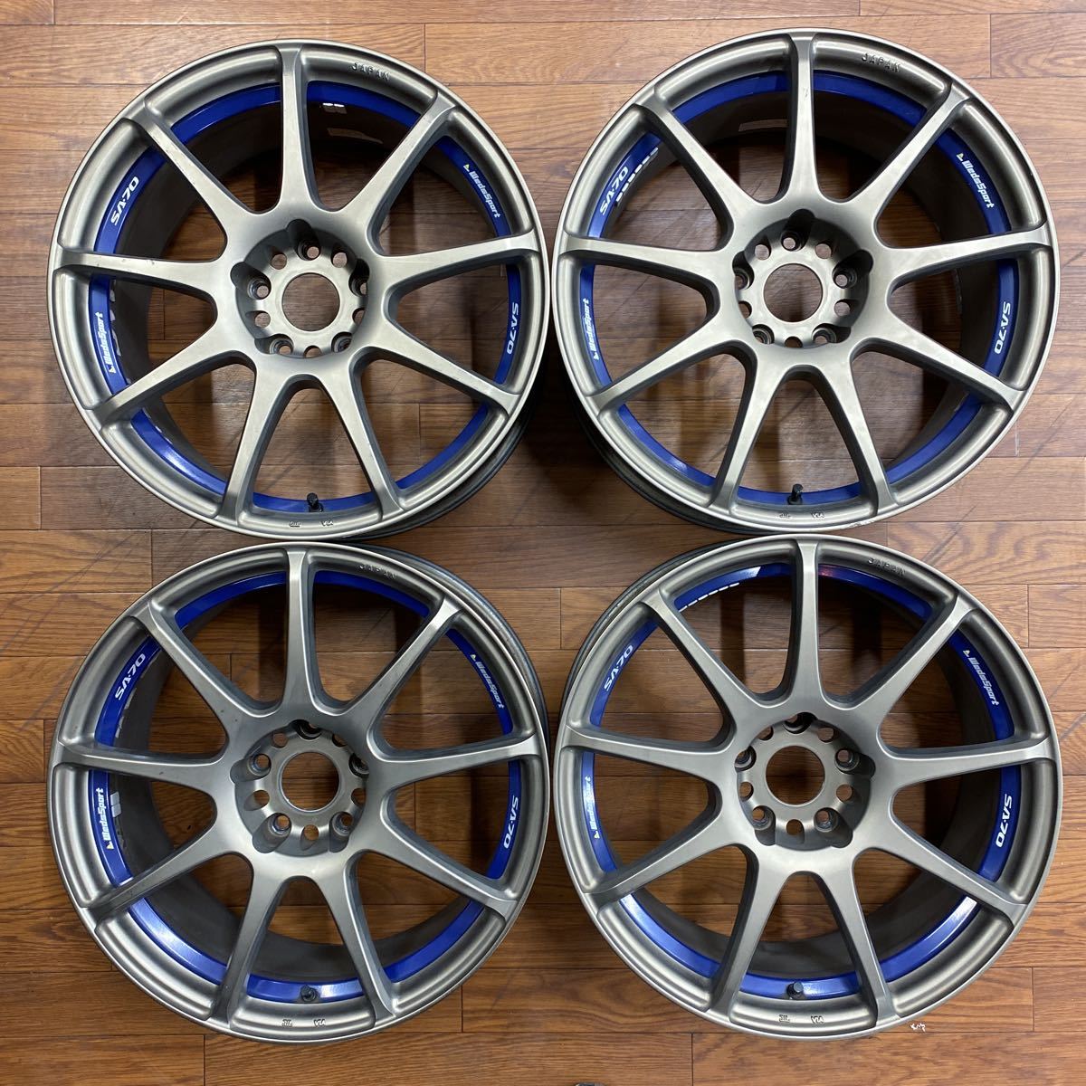 ☆WedsSport SA-70 ブロンズ 中古アルミホイール4本セット☆(5穴 