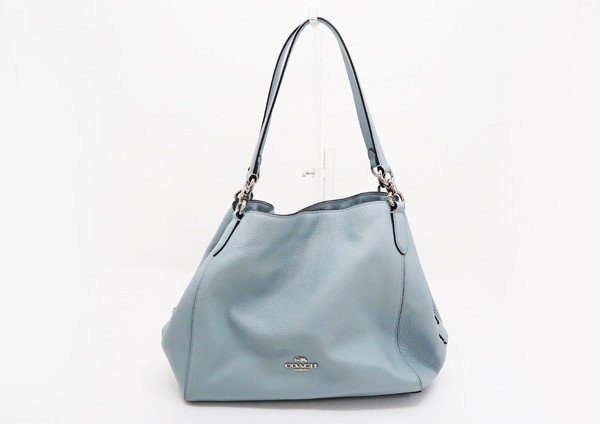 ◇【COACH コーチ】ハリー レザー トートバッグ 80268 ライトブルー