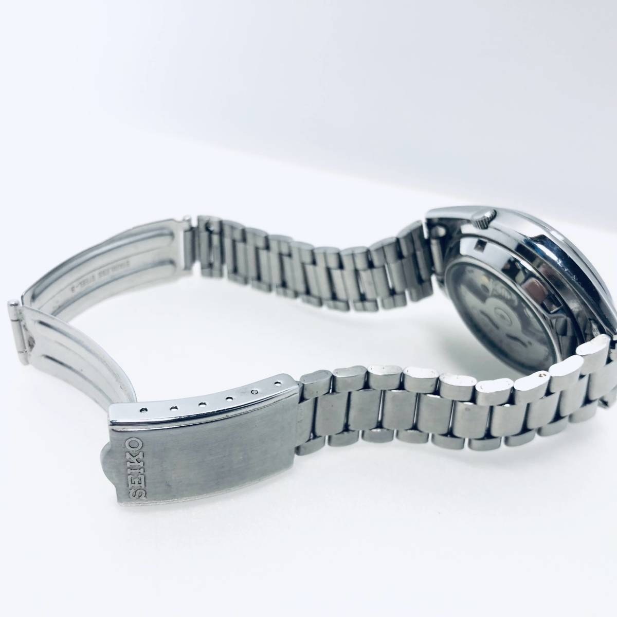 【腕時計】ジャンク SEIKO セイコー5 7S26-0480 自動巻き ネイビー文字盤 裏面スケルトン ※ネコポス全国一律送料260円