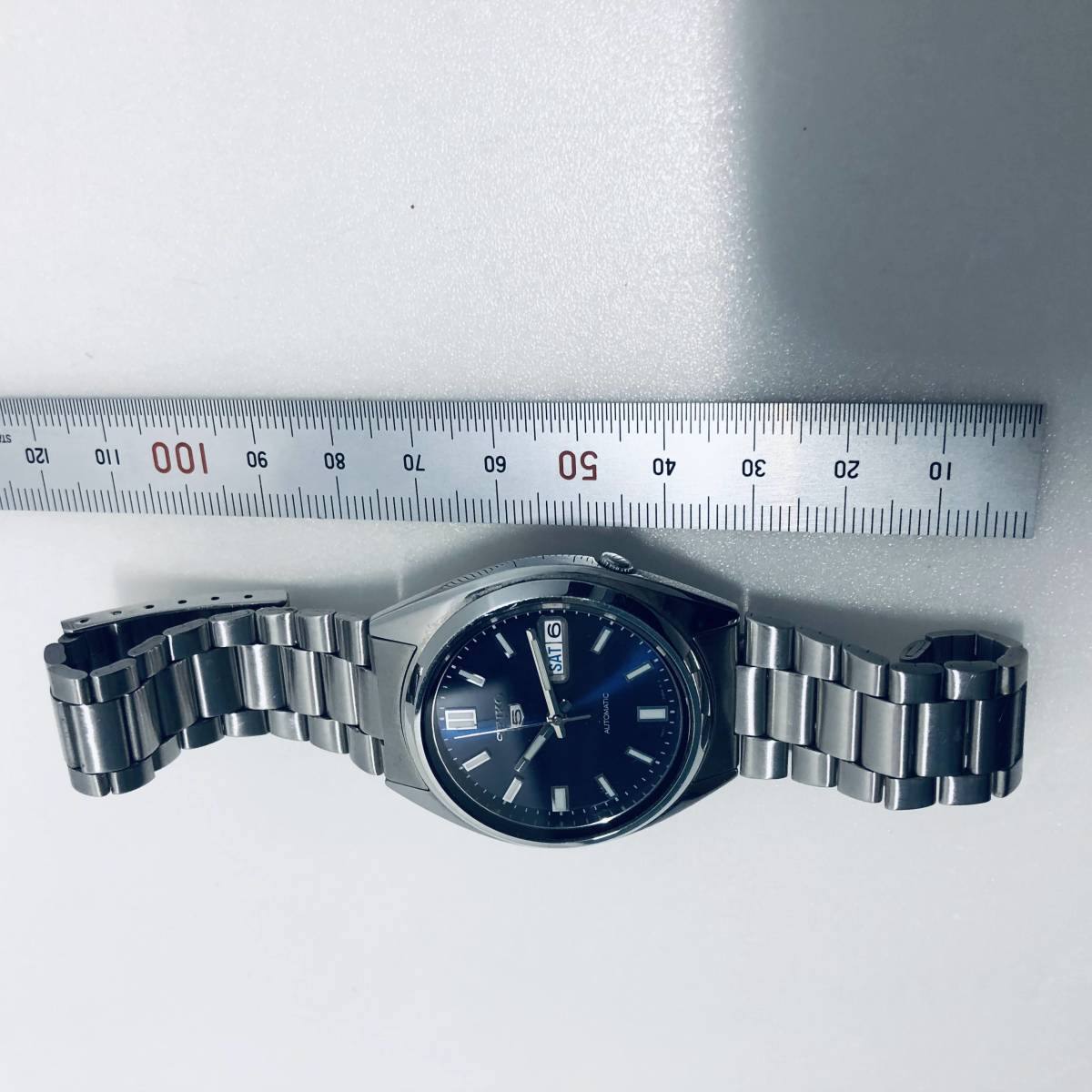 【腕時計】ジャンク SEIKO セイコー5 7S26-0480 自動巻き ネイビー文字盤 裏面スケルトン ※ネコポス全国一律送料260円