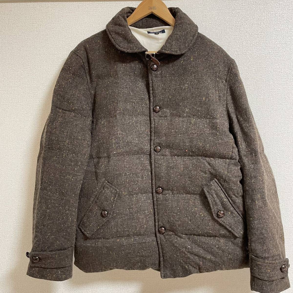URBAN RESEARCH アーバンリサーチ ダウン ジャケット アウター 上着 フェザー 牛革 防寒 ブラウン メンズ 40 ...