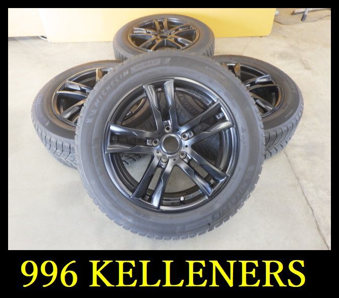 ホ冬【996】FK540127○KELLENERS ホイール○17x7.5J 5穴 PCD112 +52 2020年製 MICHELIN 225/55R17 4本