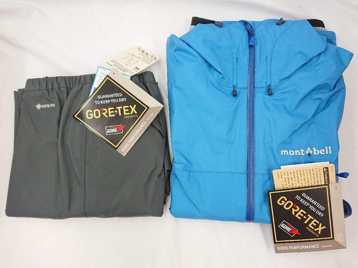 ★未使用品★ mont・bell モンベル レインダンサー ジャケット パンツ 上下 セット Mサイズ【他商品と同梱歓迎】