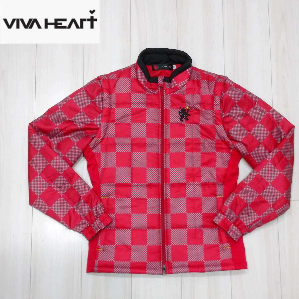 新品 VIVA HEART 2way 中綿入り ナイロンジャケット 48 メンズ M ライトダウン ベスト ビバハート ゴルフ