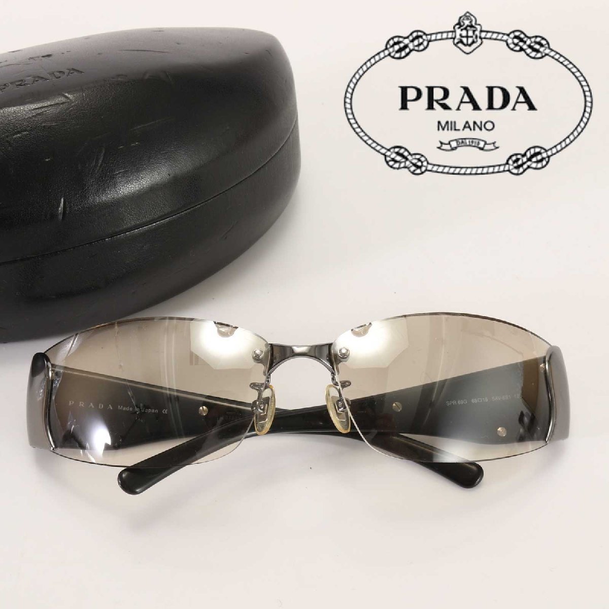 ■1円■極美品■プラダ■サングラス■68□15■アイウェア■アクセサリー■人気■流行■おしゃれ■かっこいい■メンズ レディース B AG3-B13