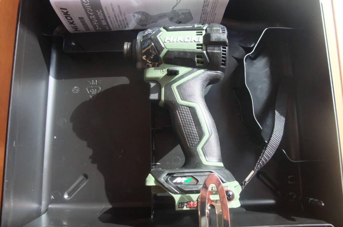 HiKOKI ハイコーキ　WH36DC　フォレストグリーン　未使用　インパクトドライバー　本体のみ　ケース付き　36Vバッテリー　