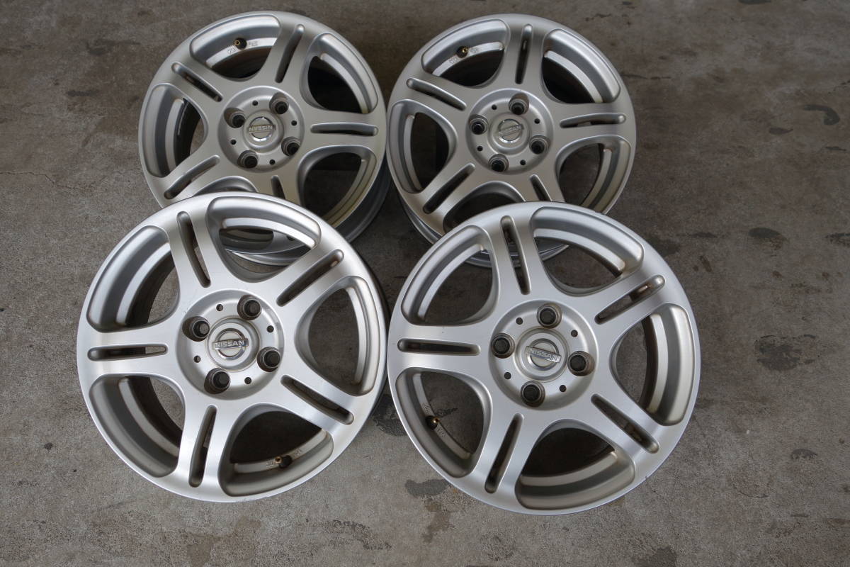 日産 ニッサン 純正 アルミ ホイール 4本セット 15×5.5JJ 4穴 PCD100 