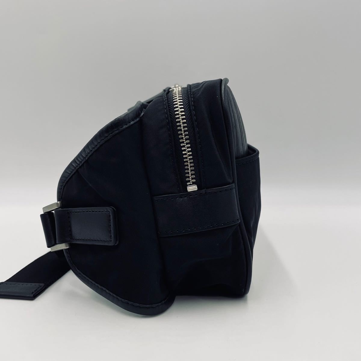ポールスミス PAULSMITH ウエストバッグ ボディバッグ ブラック レザー 
