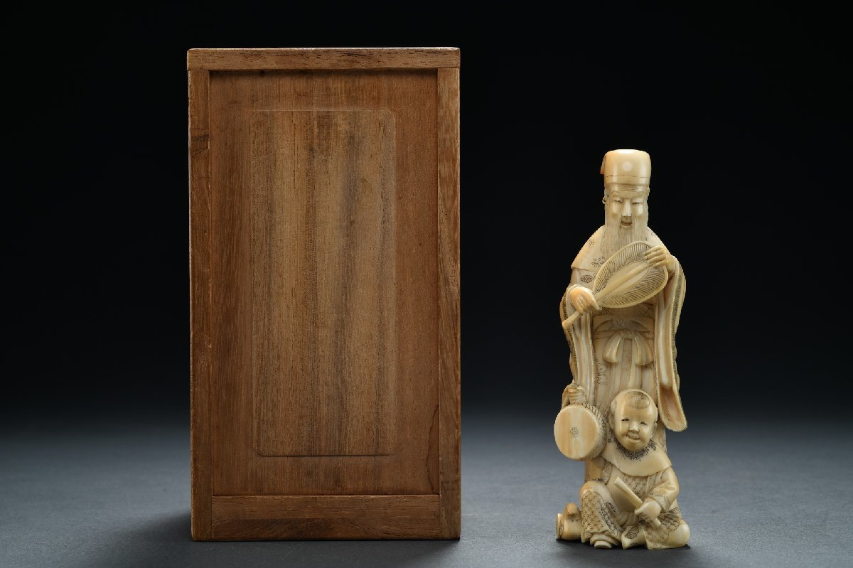 ◇錵◇ 中国古玩 耕堂作 龍彫刻寿山石印材 印鑑 3点 713g