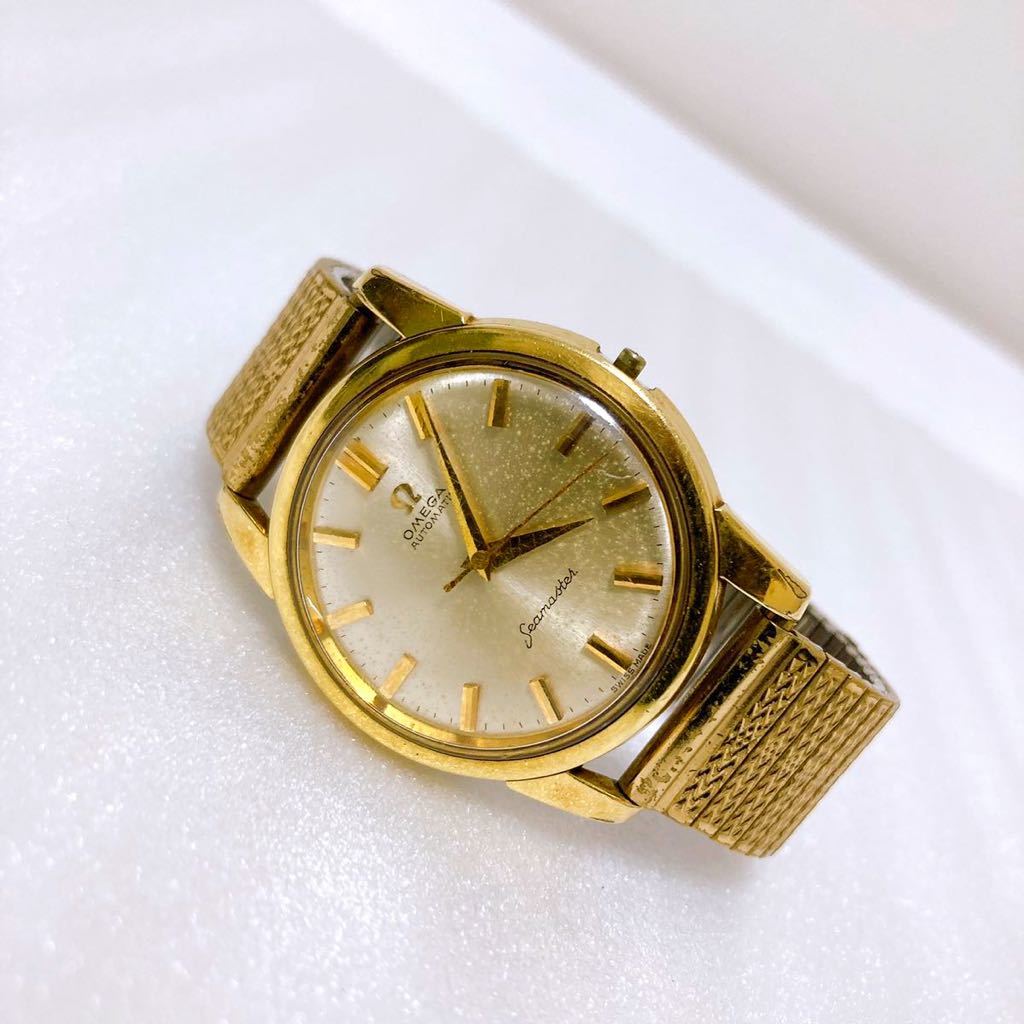稼働品ジャンク】 OMEGA オメガ seamaster シーマスター AUTMATIC 自動