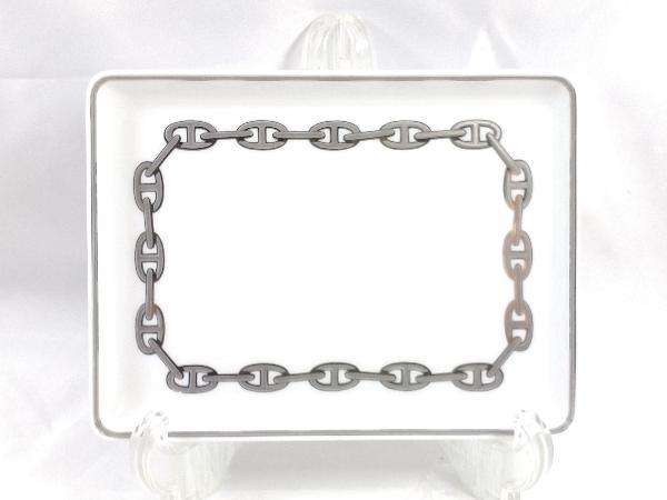 HERMES エルメス プレート シェーヌダンクル プラチナ スクエア ブランド食器 店舗受取可