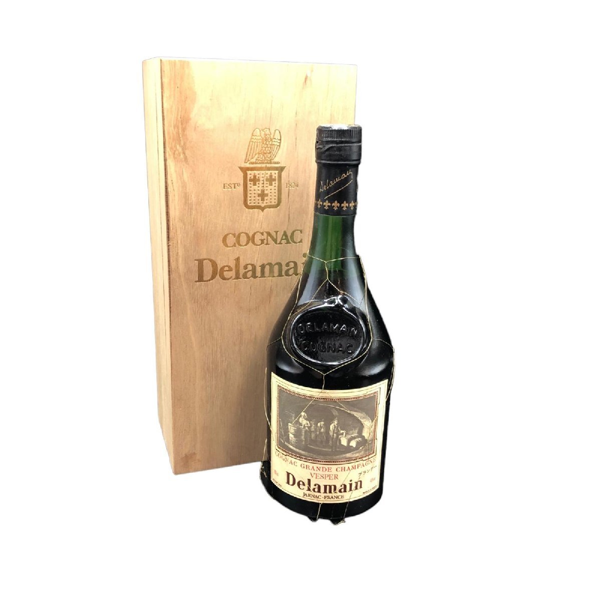 ☆DELAMAIN デラマン 40％ 木箱 酒 700ml ブランデー コニャック 未開