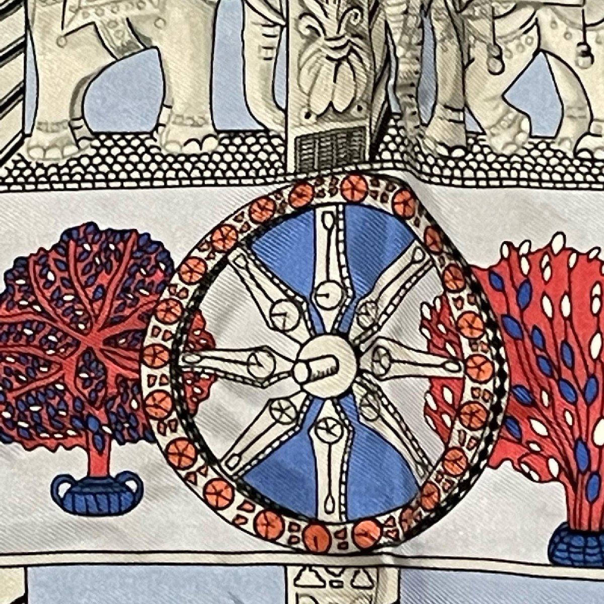 HERMES エルメス プチカレ45 TORANA⁄塔門