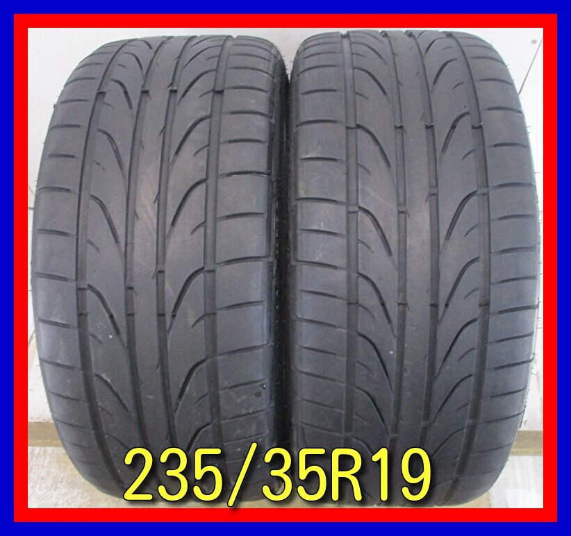 ■中古タイヤ■　235/35R19 91Ｗ XL Pinso PS91 スープラ フェアレディZ RX-8等 2本セット 夏タイヤ ドリフト 激安　送料無料　A487