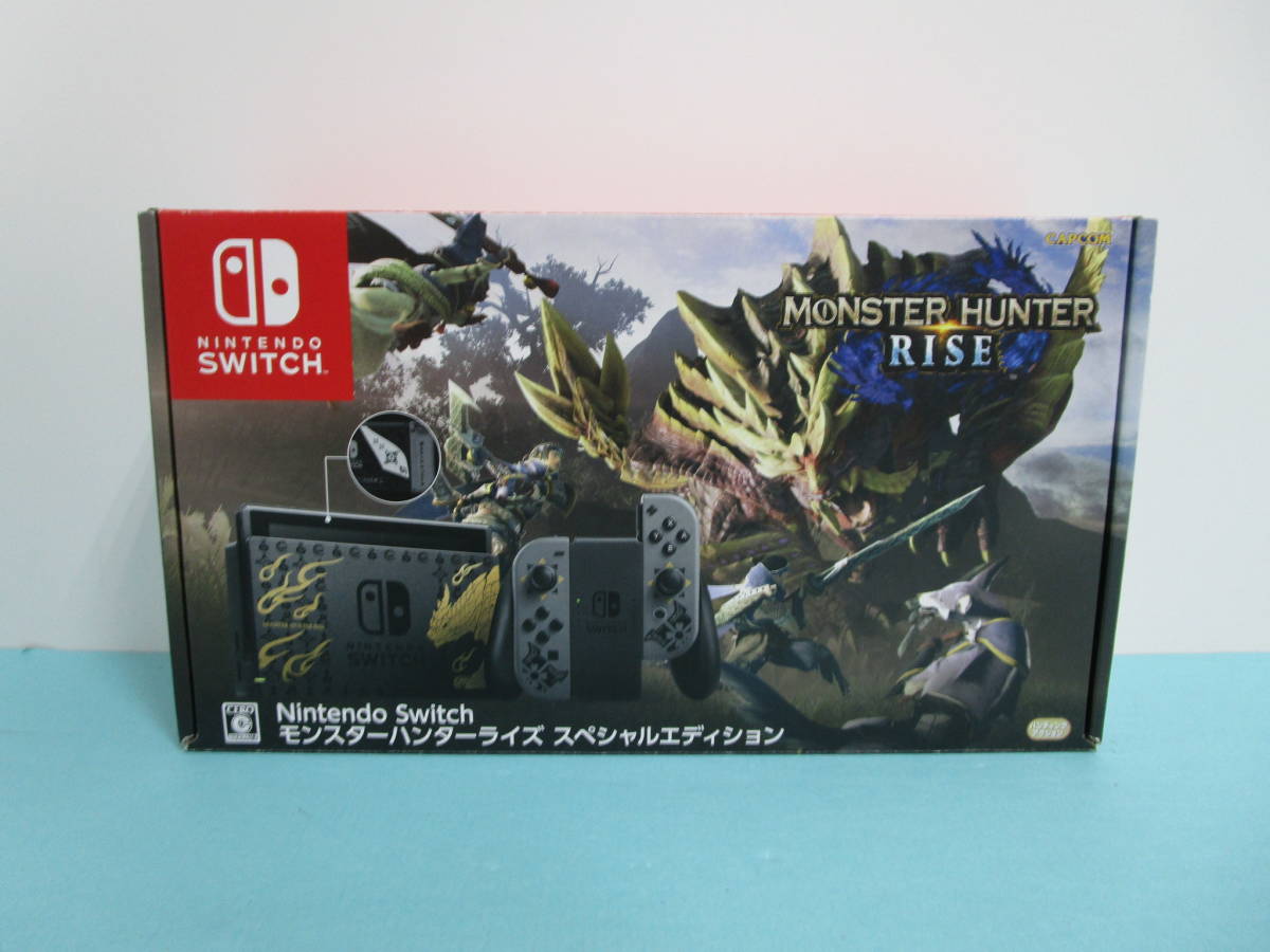 070）Nintendo Switch ニンテンドー スイッチ 本体 モンスターハンターライズ スペシャルエディション