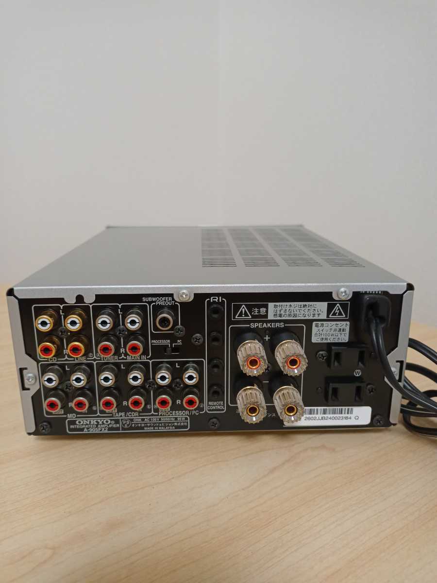 ONKYO INTEC205 プリメインアンプ A-905FX2 リモコン 説明書 ONKYO