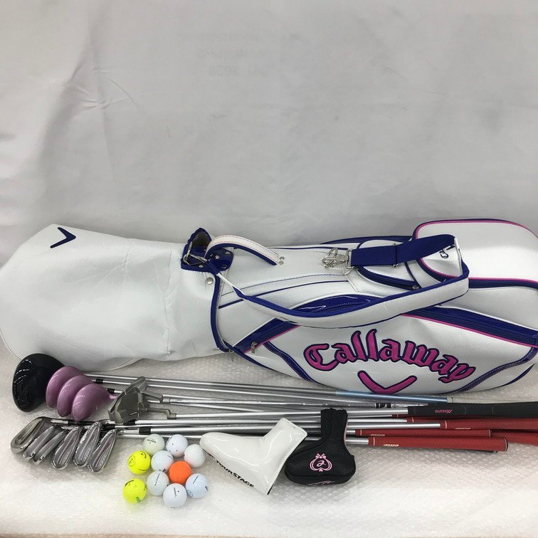 ※送料着払い※【BBAG7002】レディース mizuno efil エフィル ゴルフクラブセット ボール・ヘッドカバー・Callaway バッグ付き