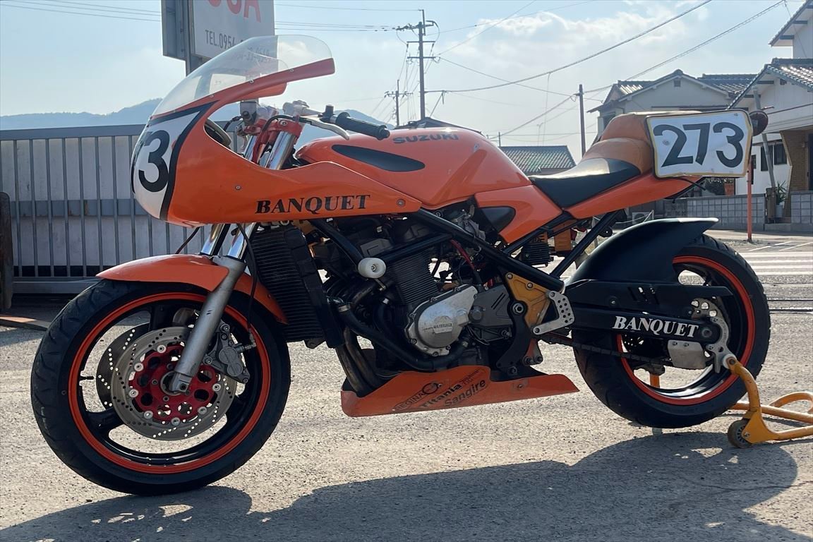 Bandit400 たのしい GK75A エンジン稼働 レストアベース