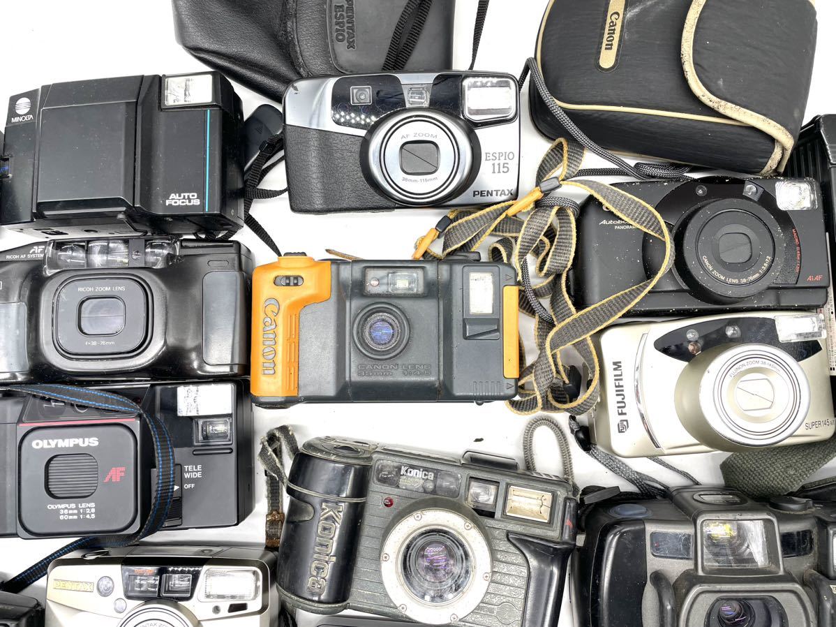 フィルムカメラセット まとめ出品Minolta Olympus Canon コンパクトカメラ フィルムカメラ MINOLTA Canon KONICA OLYMPUS