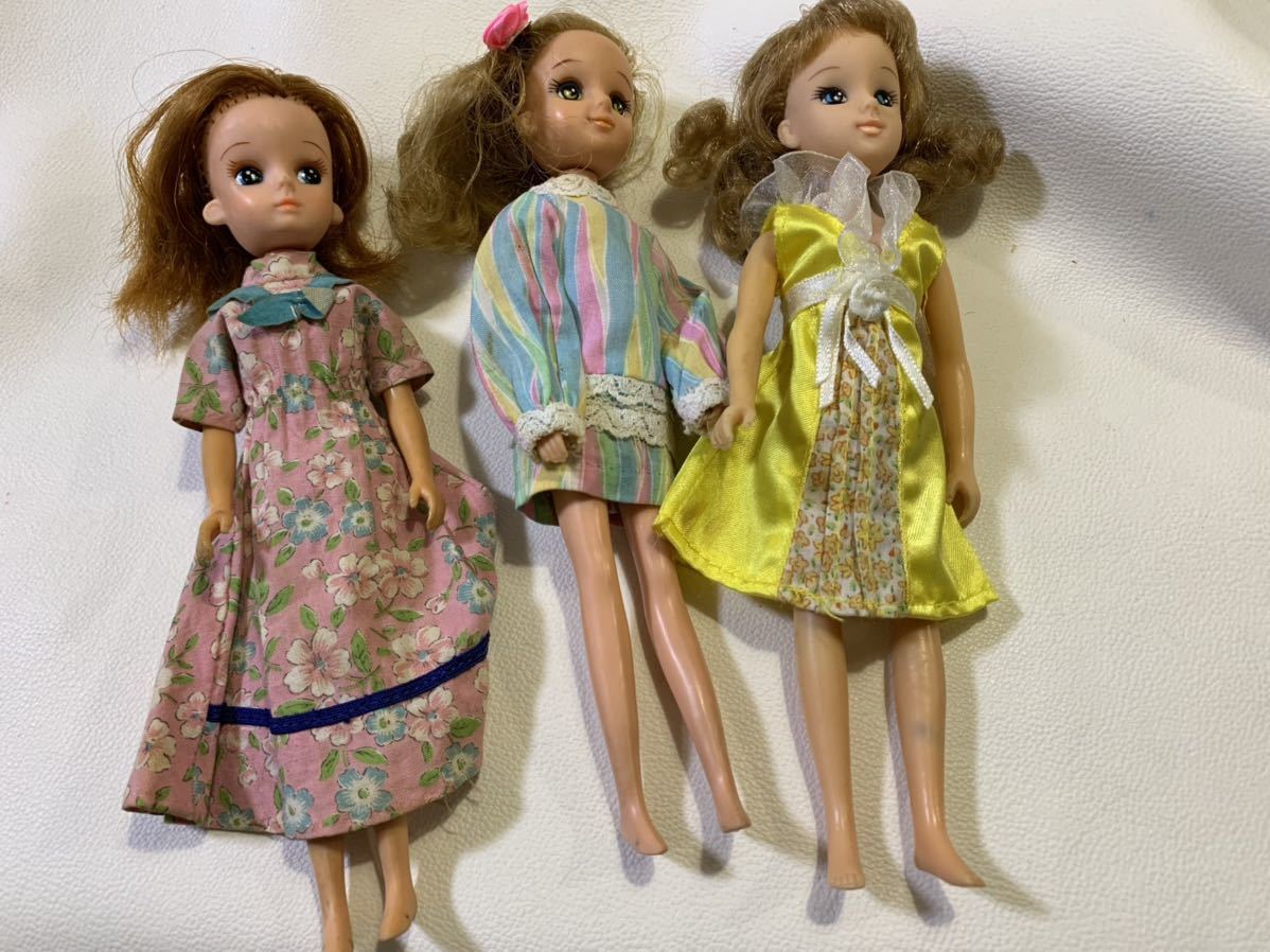 当時物 希少品 きものリカちゃん 3体セット 希少品 レア品 日本製 未