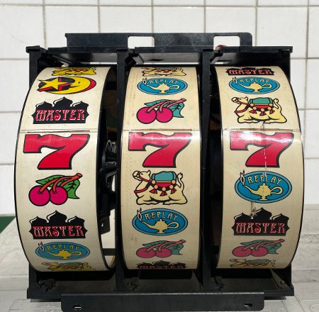 即決！レトロ パチスロ部品：4号機アラジンマスターリール（サミー 