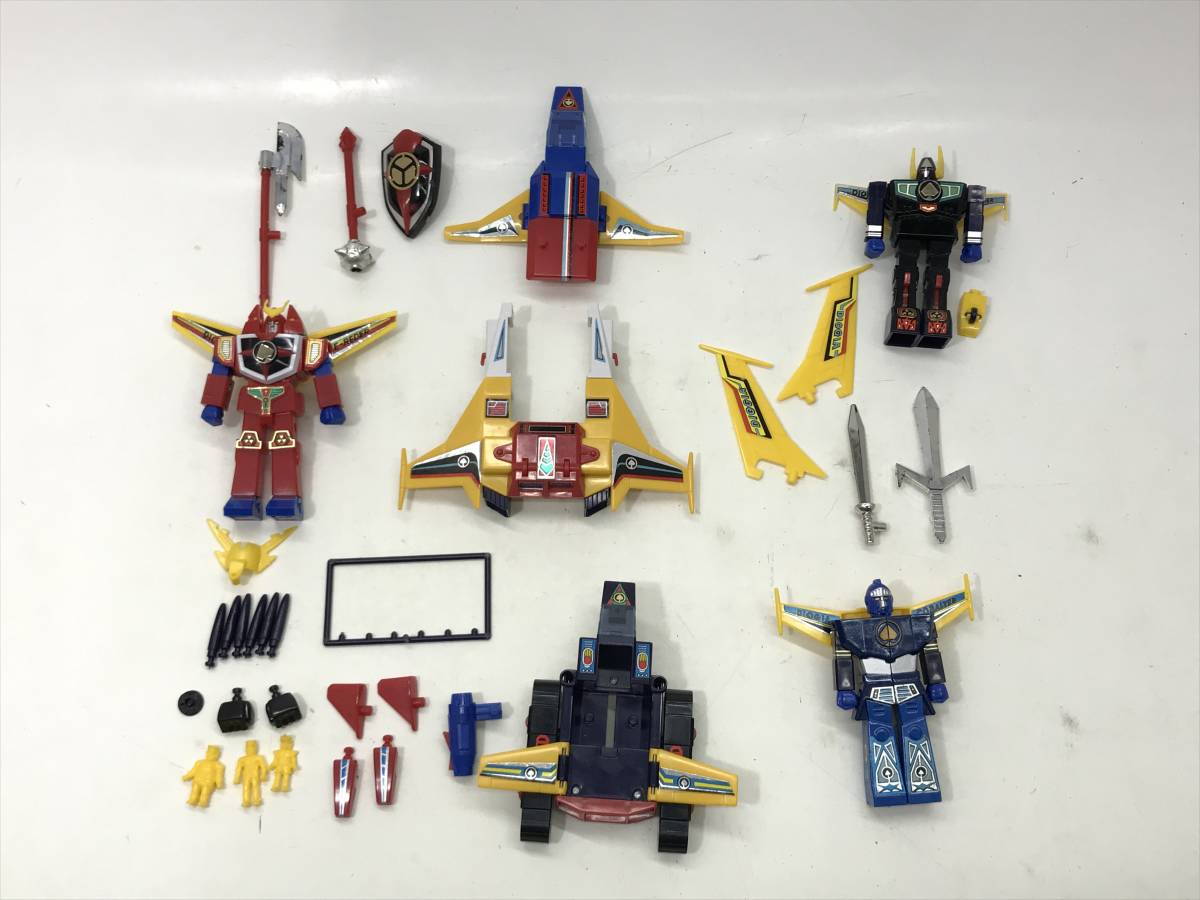 【5894】DXクロスエイダーセット 最強ロボ ダイオージャ ダイカスト フィギュア クローバー パーツ類未確認 ジャンク品_4