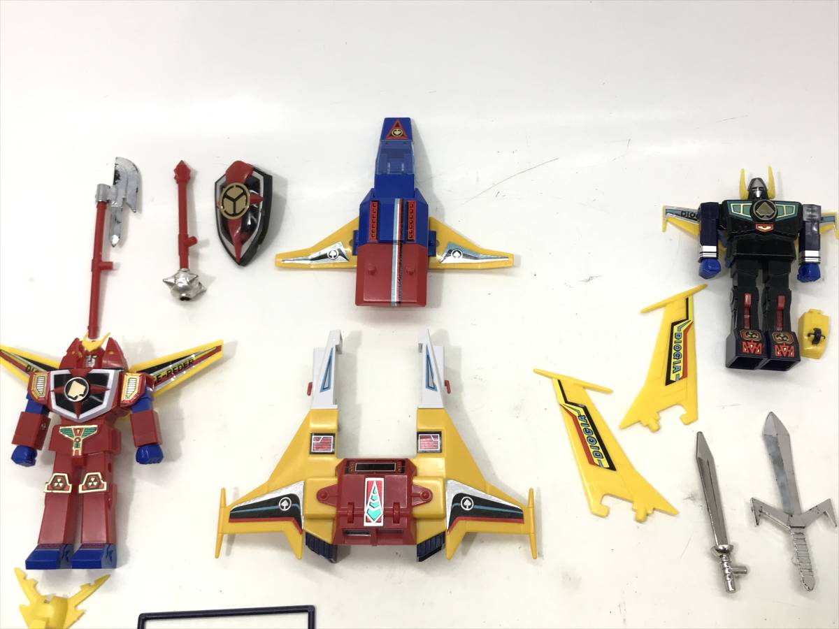 【5894】DXクロスエイダーセット 最強ロボ ダイオージャ ダイカスト フィギュア クローバー パーツ類未確認 ジャンク品_5