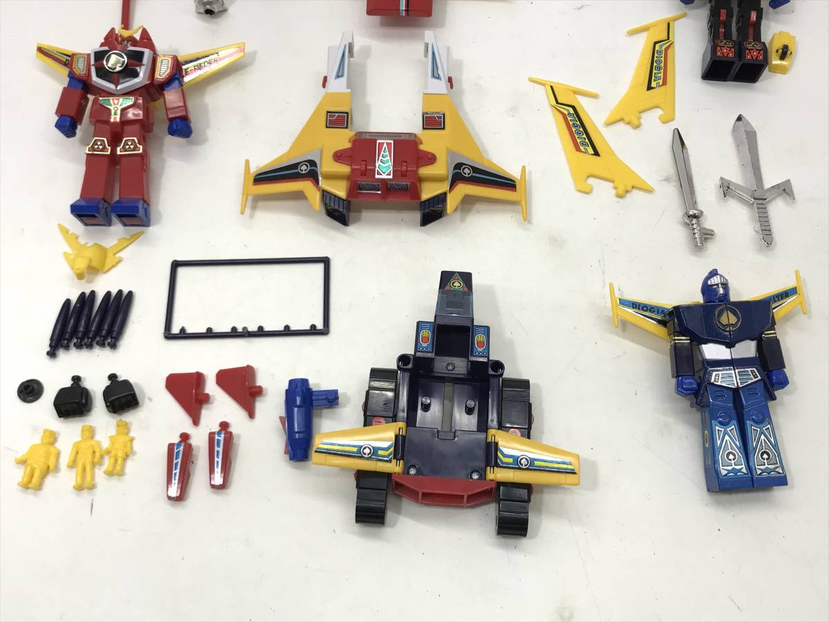 【5894】DXクロスエイダーセット 最強ロボ ダイオージャ ダイカスト フィギュア クローバー パーツ類未確認 ジャンク品_6