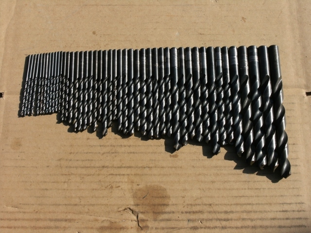 鉄工ドリル刃 　2.5～12.5mm 　40本上　 中古品