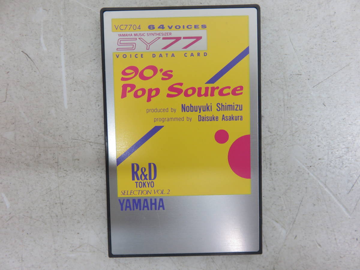 YAMAHA ヤマハ VC7704 SY77 TG77 VOICE DATA CARD 90's Pop source