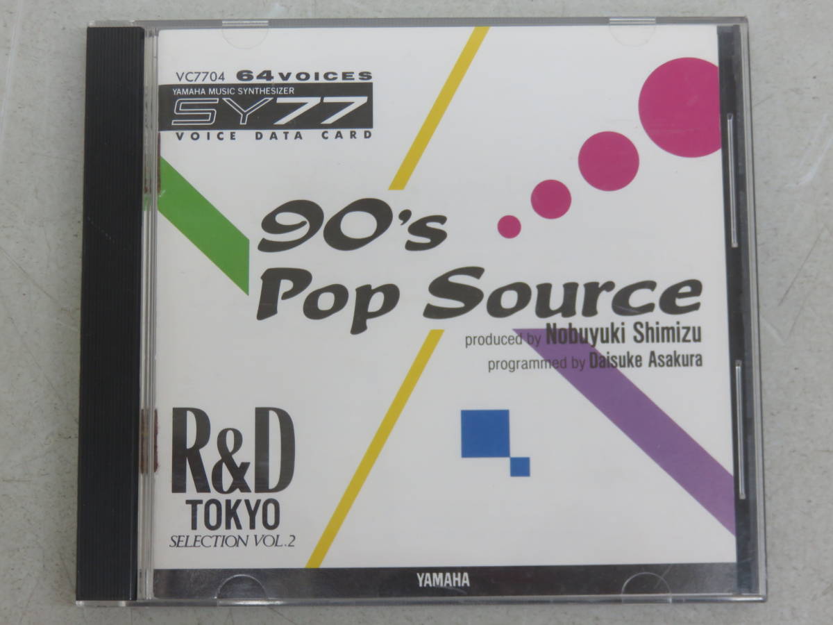 YAMAHA ヤマハ VC7704 SY77 TG77 VOICE DATA CARD 90's Pop source