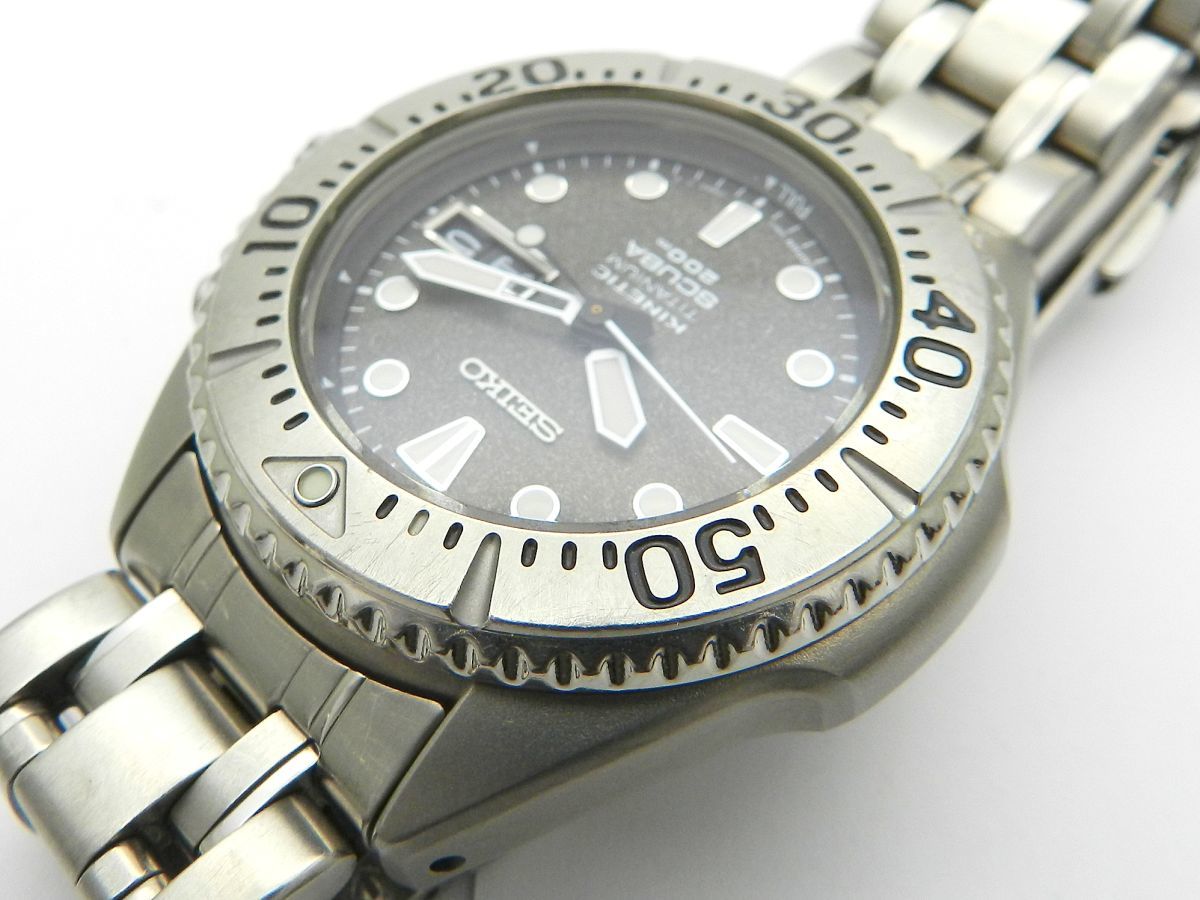 1000円スタート 腕時計 SEIKO セイコー KINETIC キネティック SCUBA 