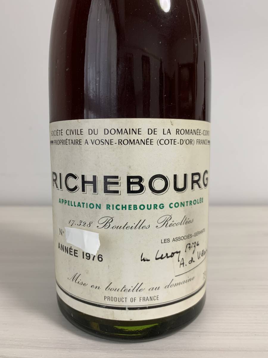DRC RICHEBOURG リシュブール（ロマネ コンティ）1976 リシュブール 0