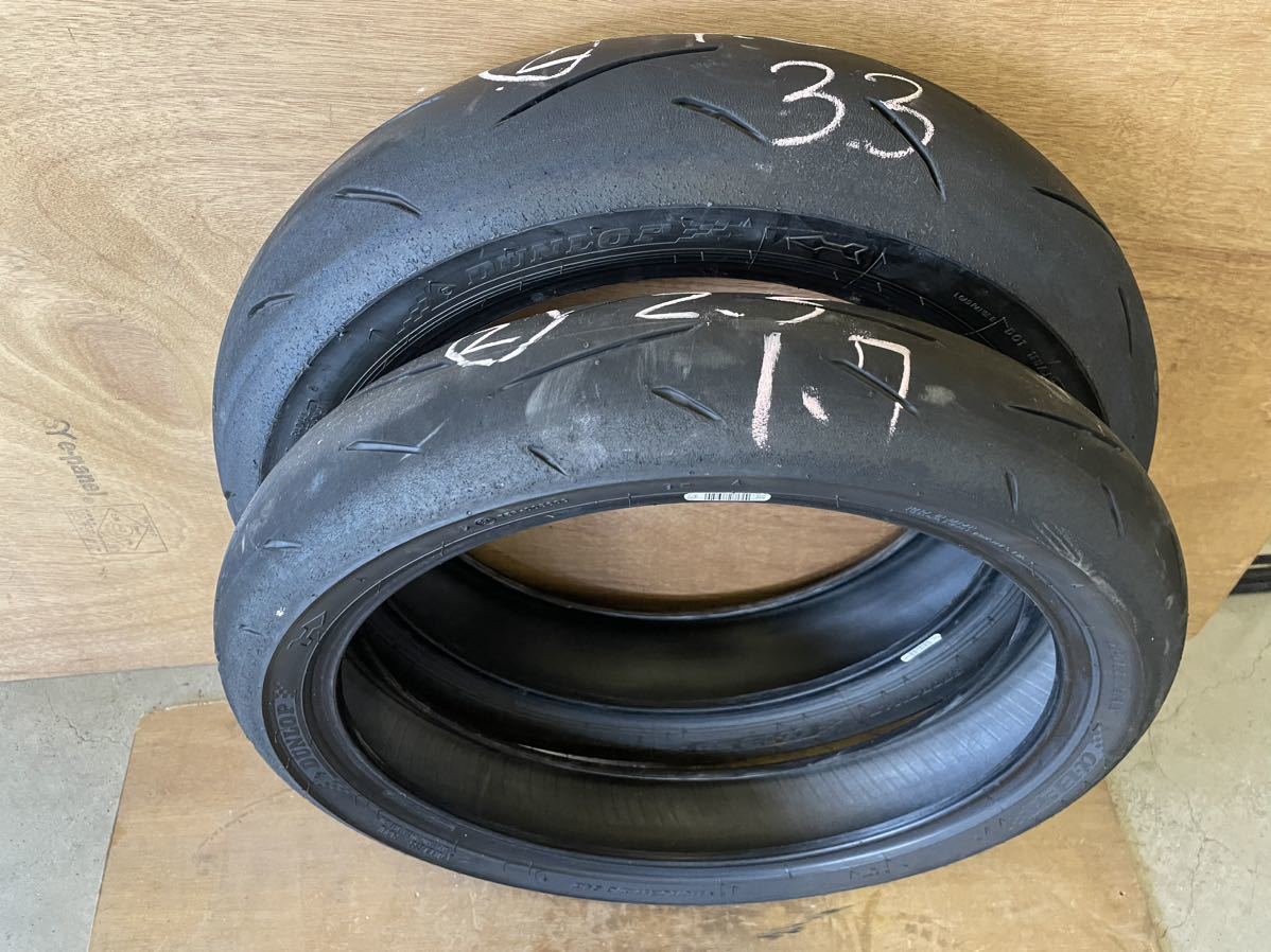 ダンロップ α13SP 110/70R17 140/70R17 中古 前後セット ② 2020年度製