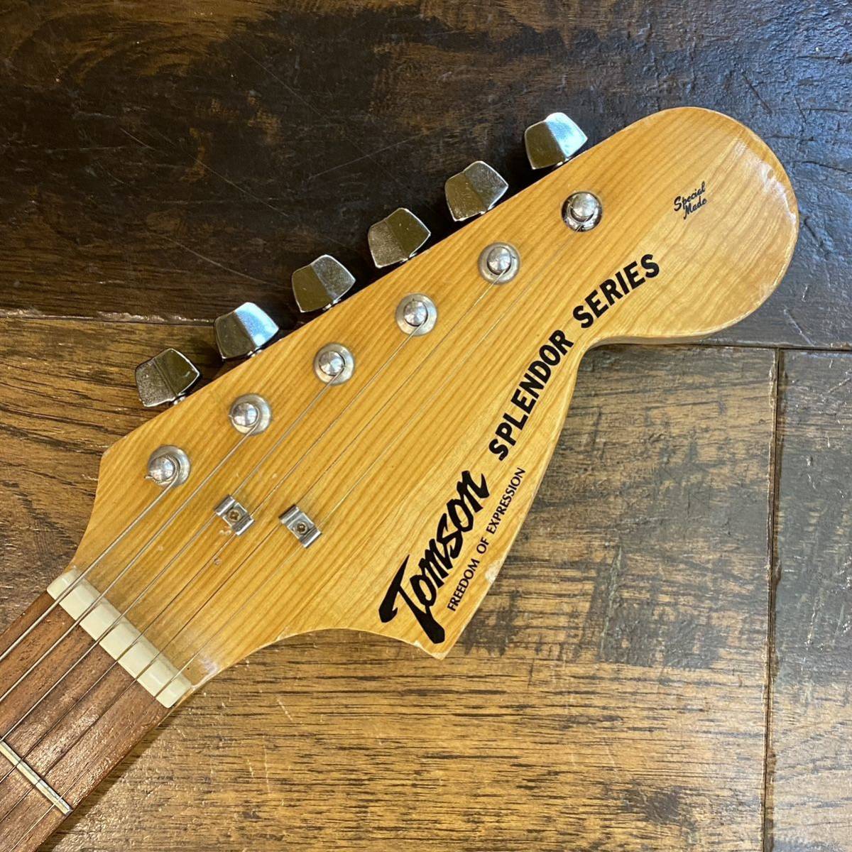 TOMSON トムソン SPLENDER MG Type エレキギター アーム付き MUSTANG 