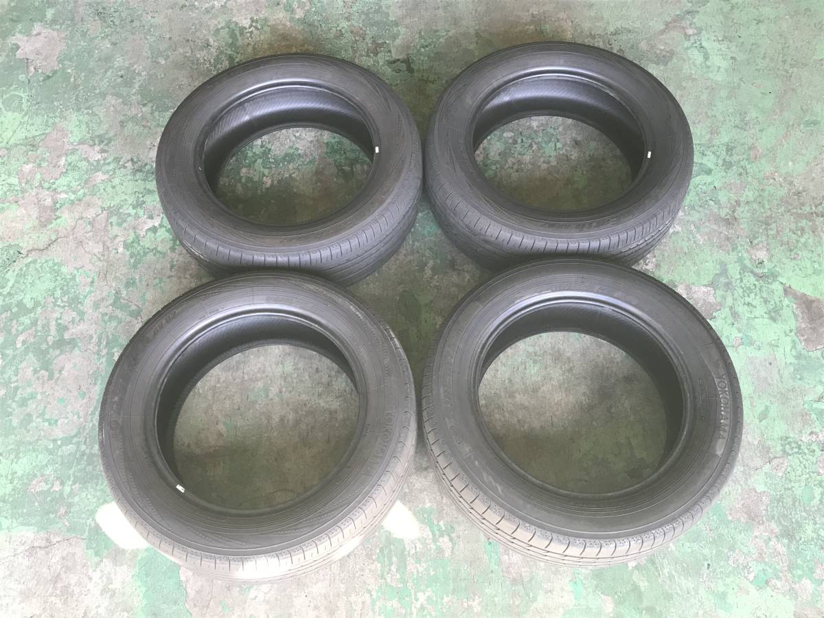 YOKOHAMA BluEarth RV-02 215/60R17 96H 中古 4本 ヨコハマタイヤ ブルーアース 17インチ 2018年製 溝約4ｍｍ 国産車サイズ 車検用など