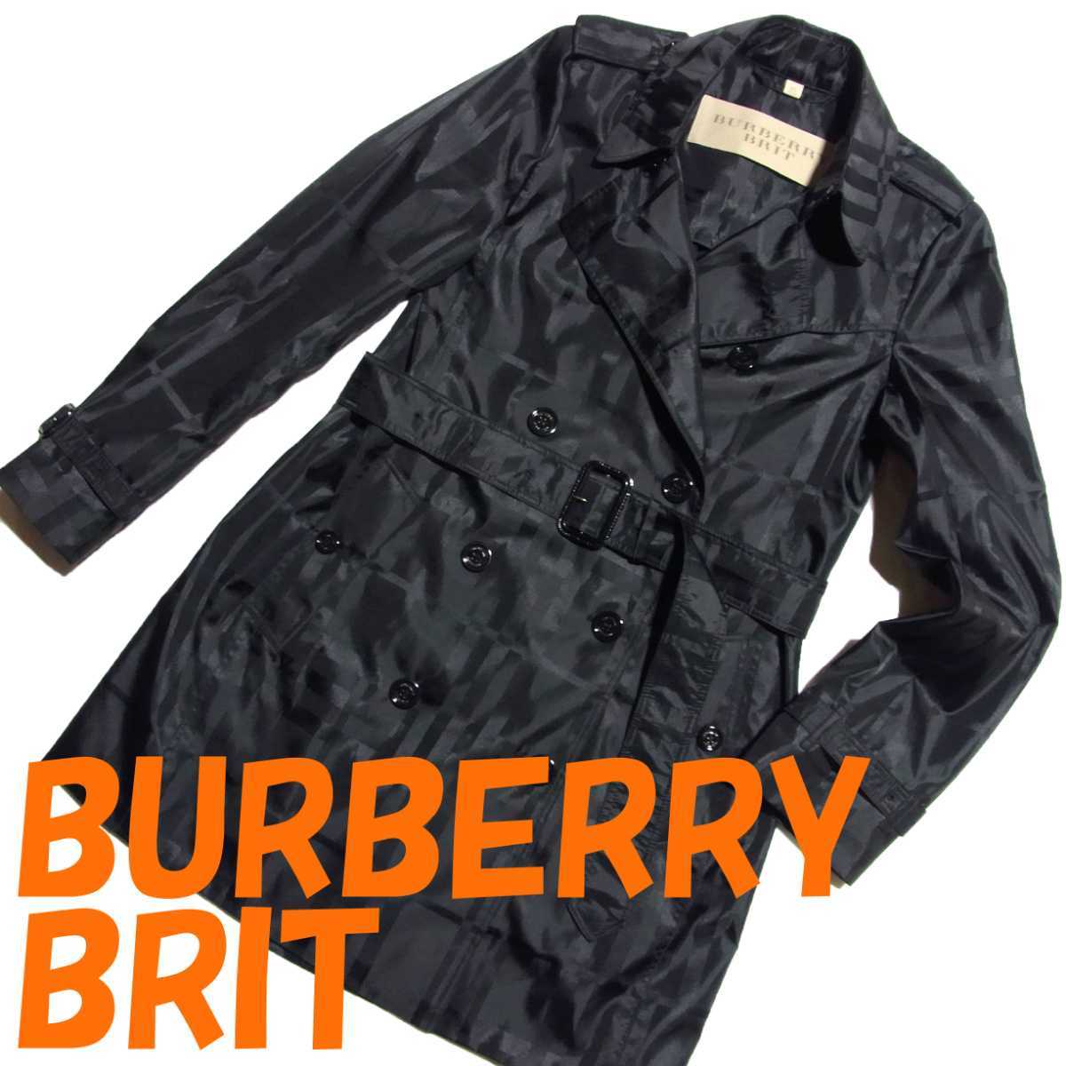 BURBERRY BRIT バーバリー ブリット ノバチェック ナイロン トレンチ