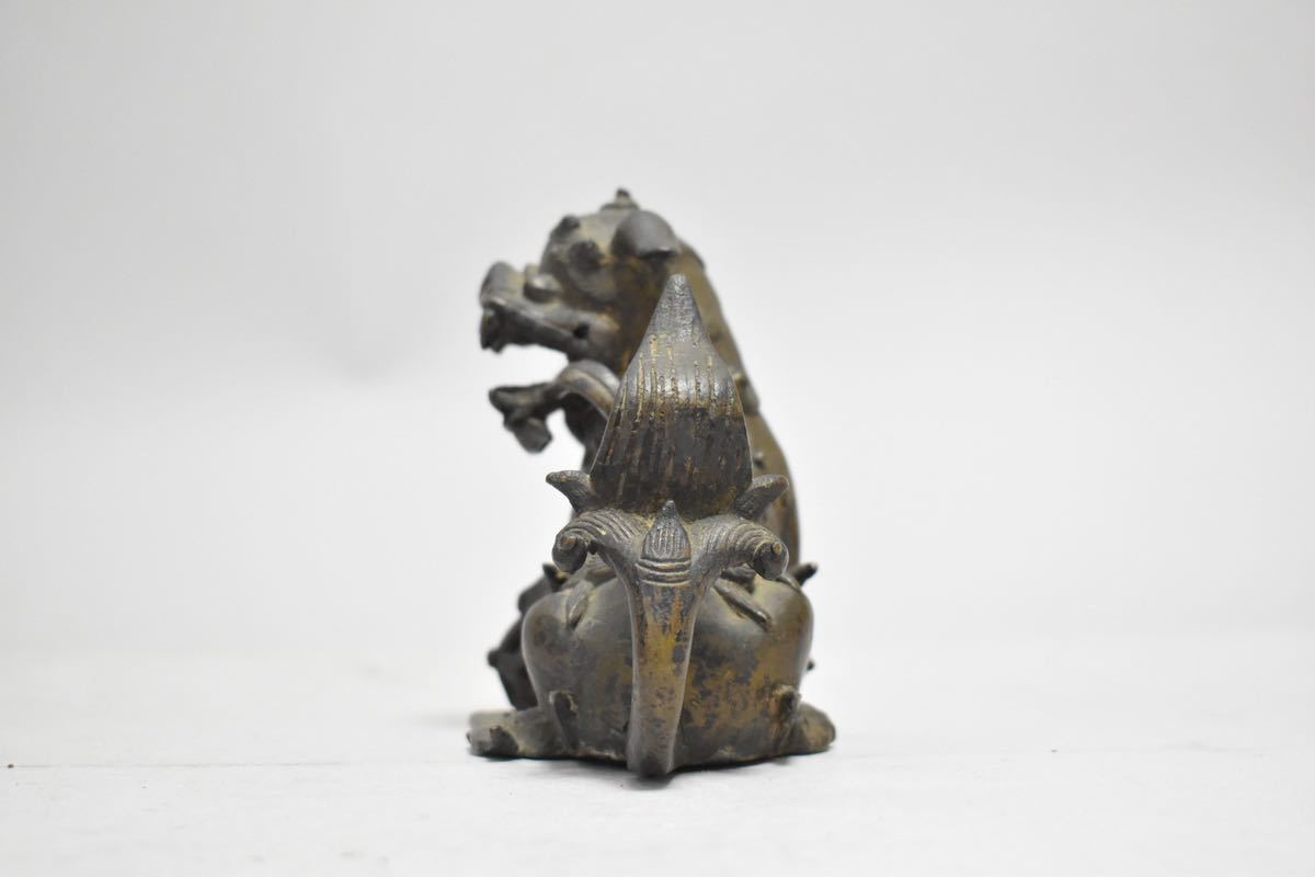 中国 ◇中国古玩◇時代古銅獅子置物◇ 清時代 古銅 獅子置物 古銅