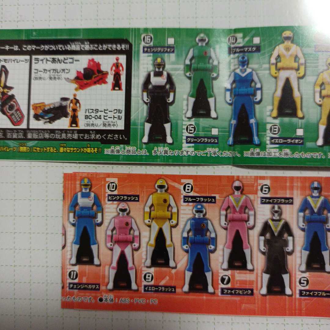 内袋未開封・ガシャポン限定】 レンジャーキー 02&05より 超新星