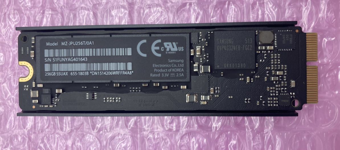 送料無料 Apple純正 256GB PCIe SSD MacBook Pro MacBookAir MacPro