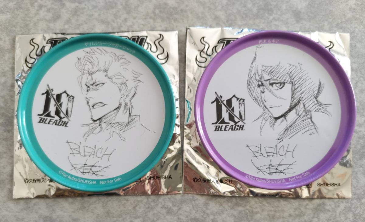 非売品 BLEACH ブリーチ 10周年記念 缶コースター グリムジョー