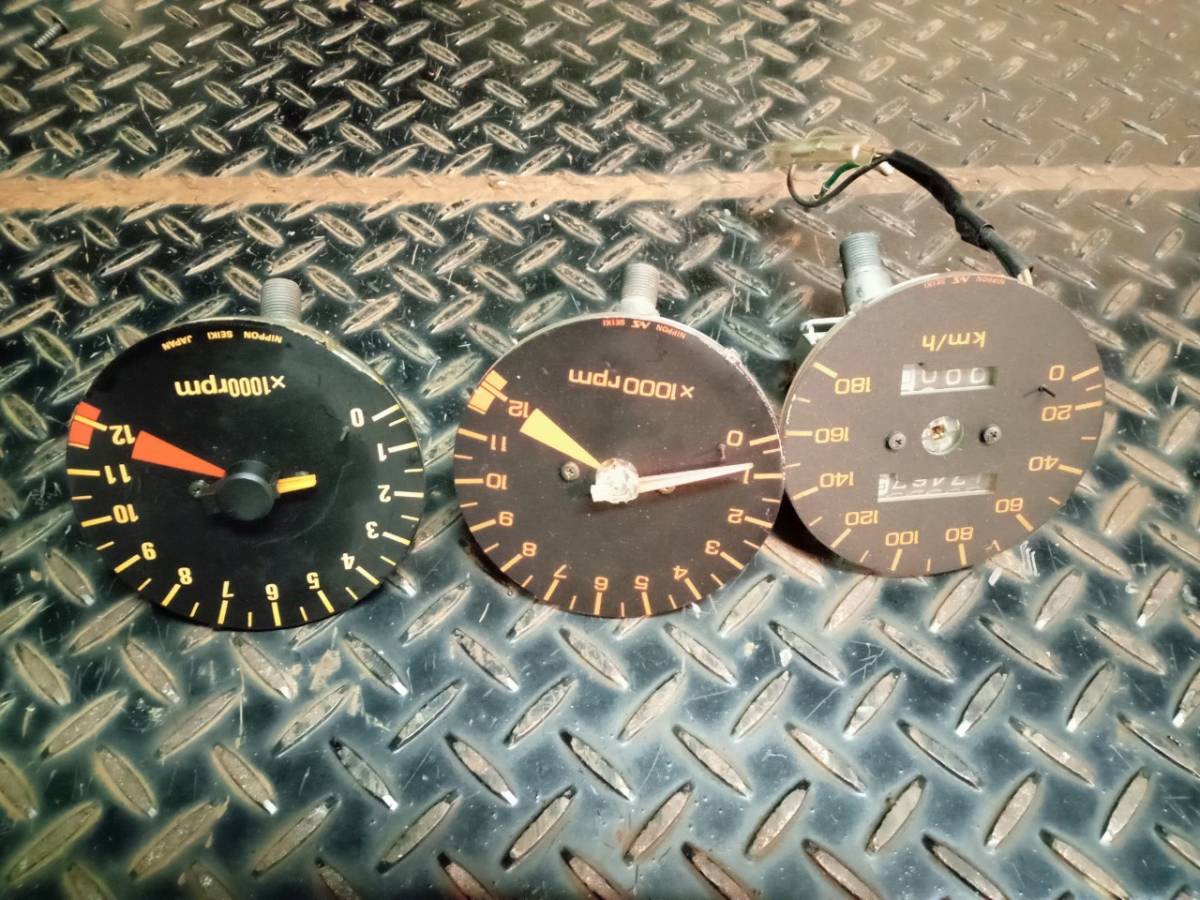CBX400FF 希少な純正2型 部品取りタコメーター 12000rpm CBX400FF 希少