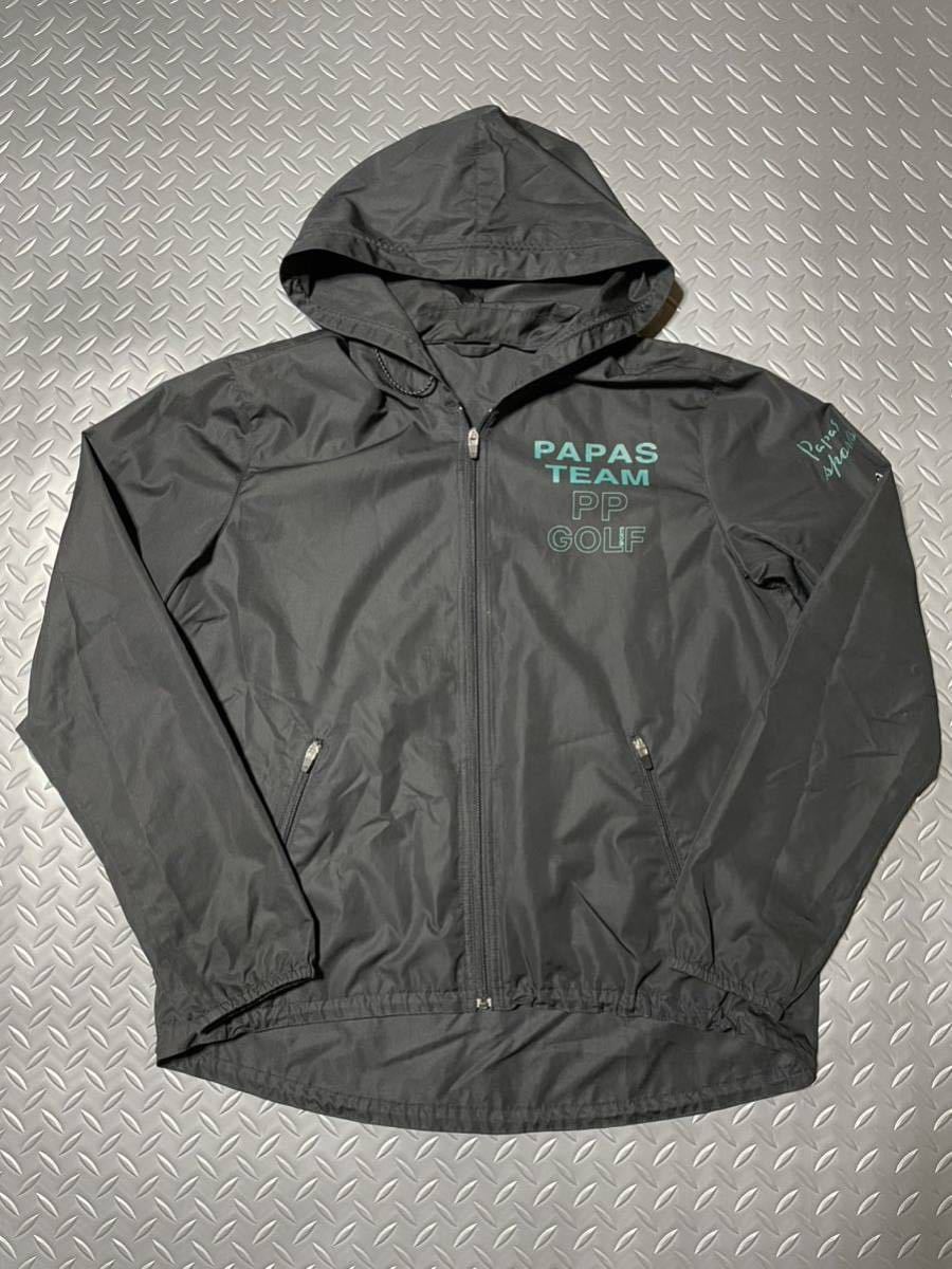 未使用 papas パパス メンズ アウター パープル M ベスト 紳士 ゴルフ