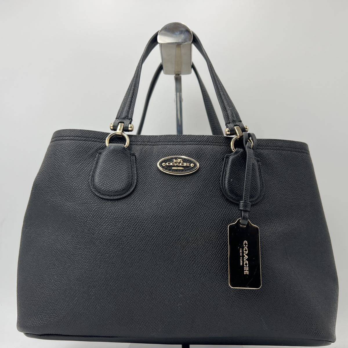 1円【美品】コーチ COACH ハンドバッグ トートバッグ ビジネス レザー 