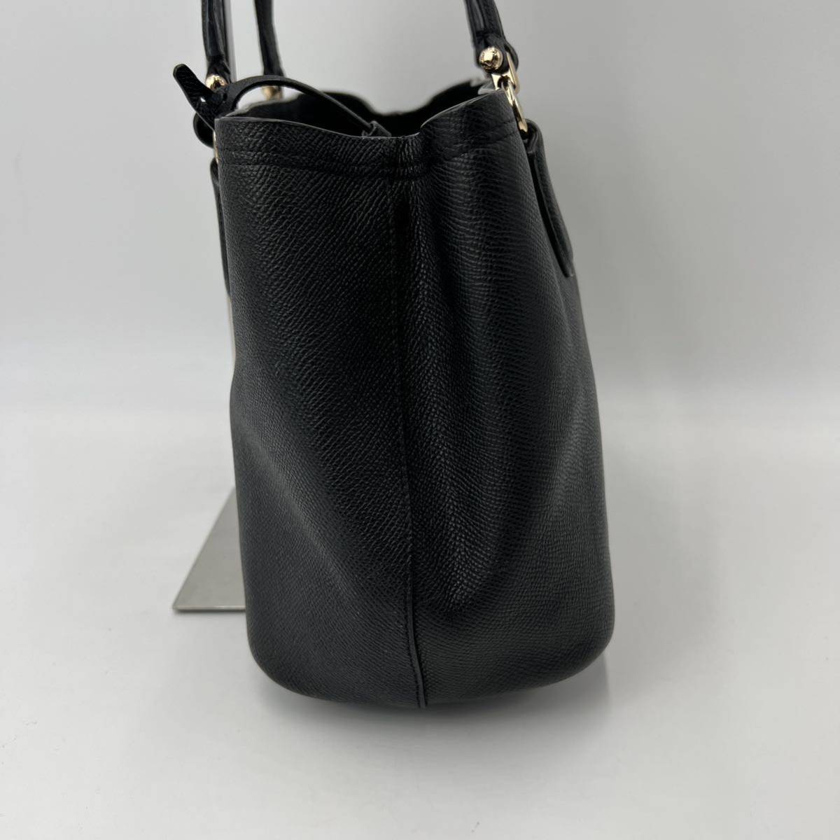 1円【美品】コーチ COACH ハンドバッグ トートバッグ ビジネス レザー 