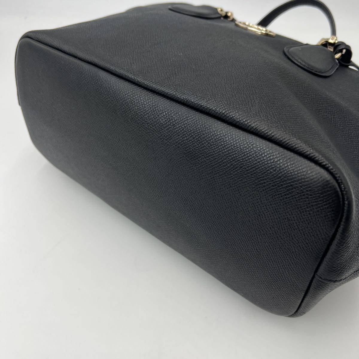 1円【美品】コーチ COACH ハンドバッグ トートバッグ ビジネス レザー 