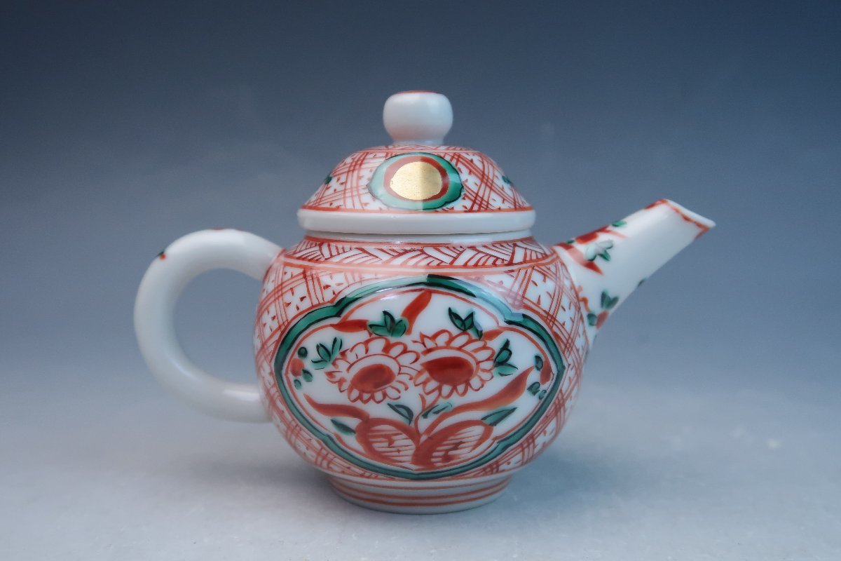 二世 三浦 竹泉 造 青華 雁木胴紐 文 煎茶碗 五客 共箱 】 京焼 煎茶 