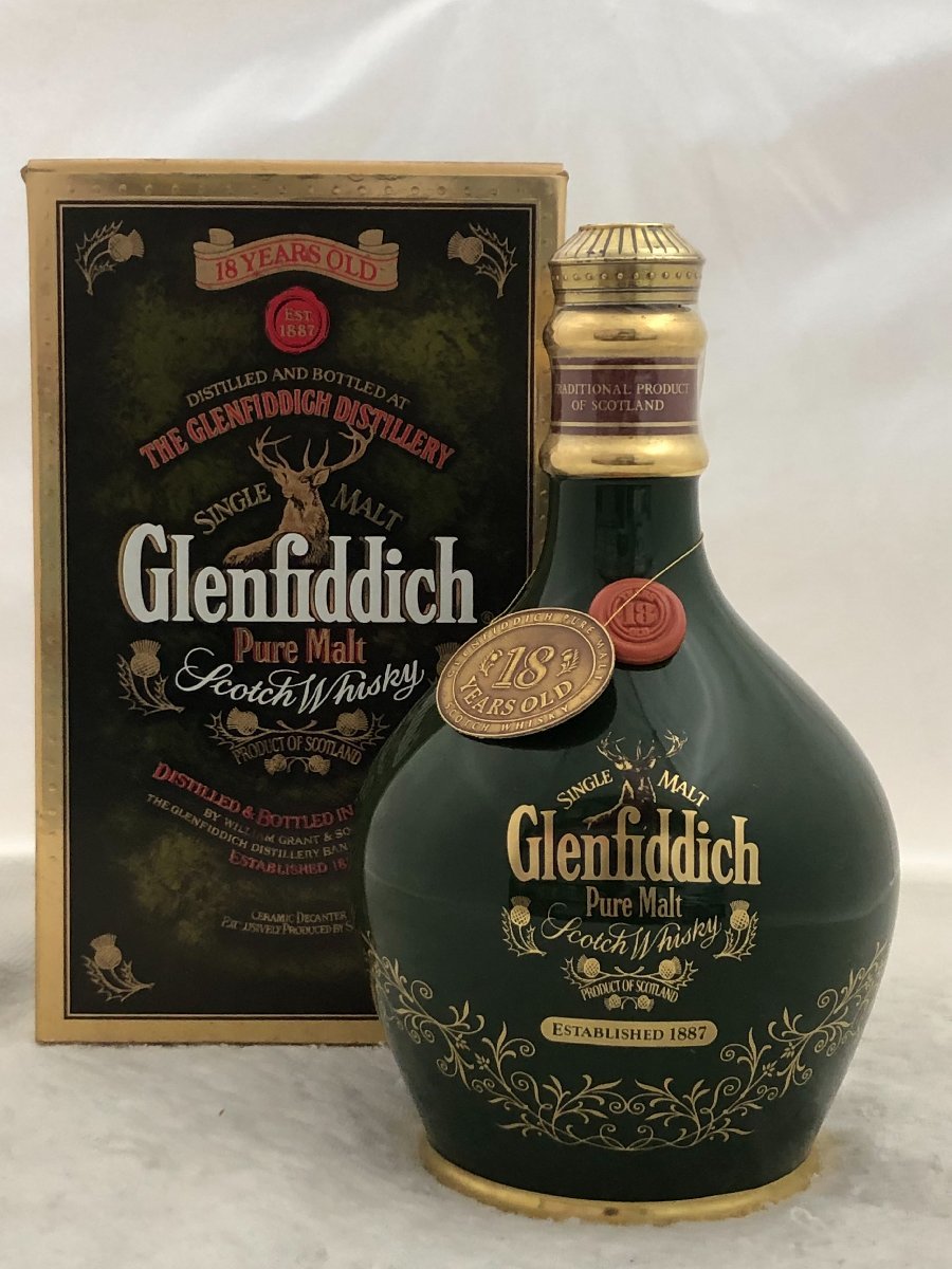 ウイスキー Glenfiddich YEARS18OLD ESTABLISHED1887 SINGLE MALT