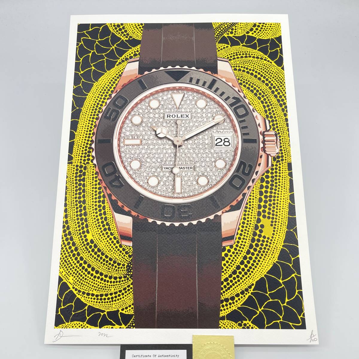 世界限定100枚 DEATH NYC ROLEX デイデイト 草間彌生 かぼちゃ DEATH NYC 世界限定100枚 アートポスター ROLEX ロレックス ヨット