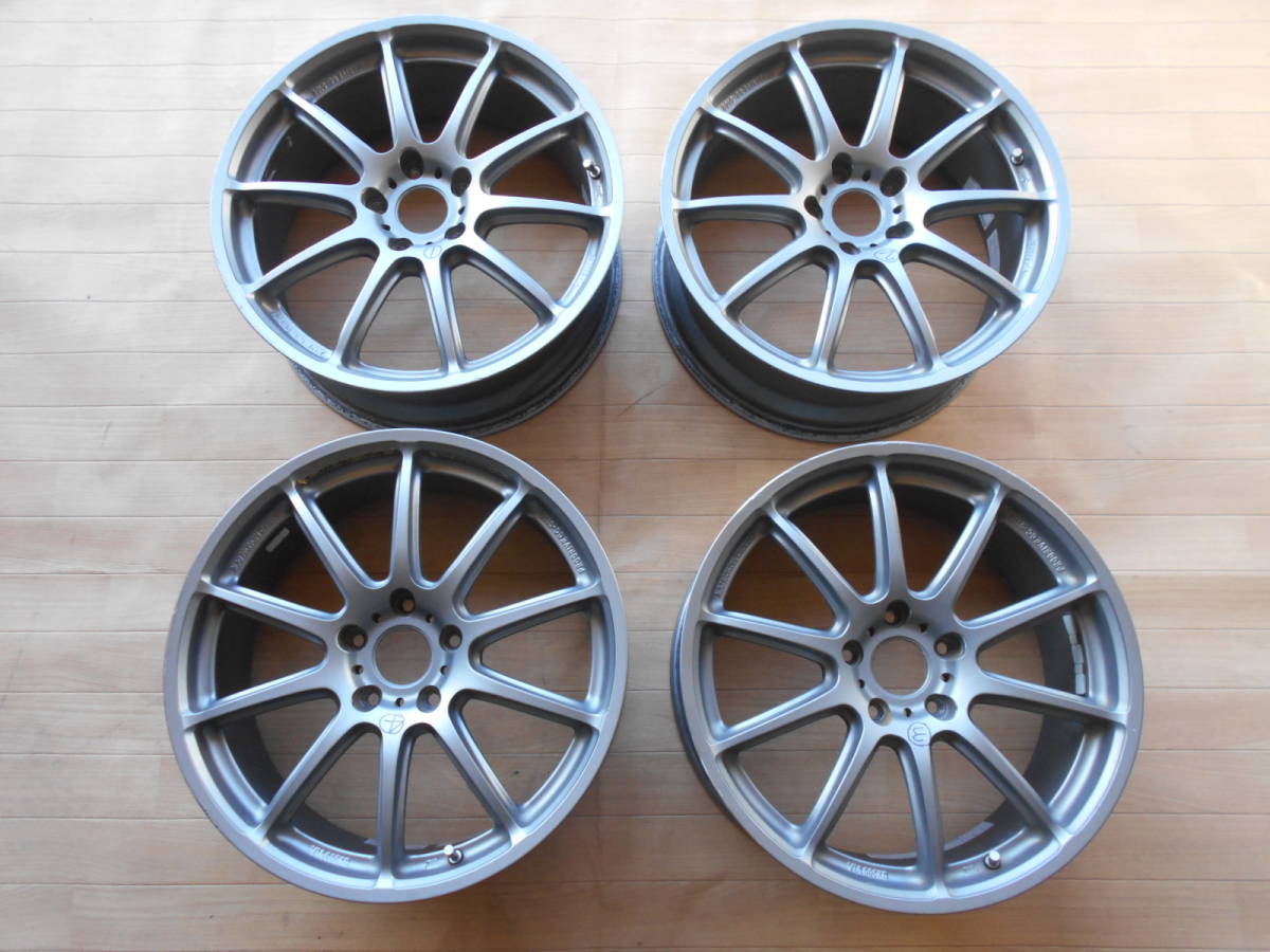 プロドライブ GC-010E 18x7，5J PCD114，3x5穴xOF+48 4本セット 目立った 曲がりや キズは無く美品！ 元インテグラタイプRに付いていた